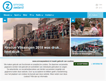 Tablet Screenshot of omroepzeeland.nl